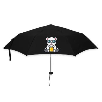Polar Bear Après-Ski Beer - Umbrella (small) - black - Front