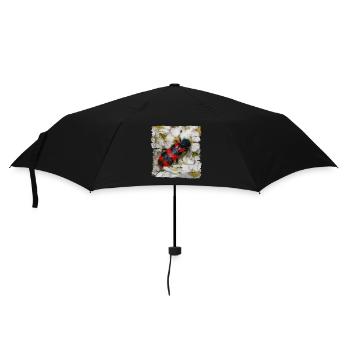 Der Bienenwolf hat Bienenlarven zum fressen gern - Regenschirm (klein) - Schwarz - Vorne