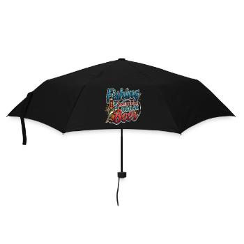 Fishing - The best excuse for a beer - Umbrella (small) - black - Front