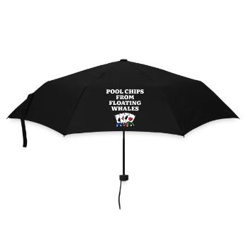 Jetons de billard de Floating Whales Poker Funny Poker - Parapluie standard - noir - Devant