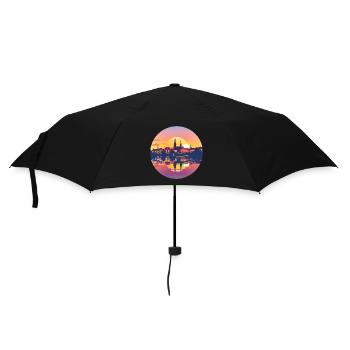 Mönchengladbach Skyline - Umbrella (small) - black - Front