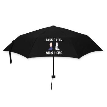 Broken leg - Umbrella (small) - black - Front