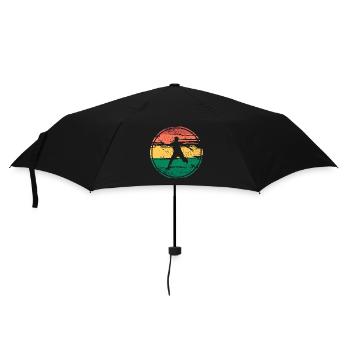 Badminton Federball Sport - Regenschirm (klein) - Schwarz - Vorne
