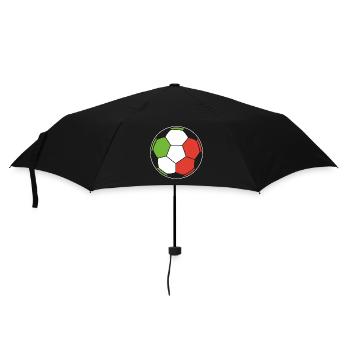 Italien Fußball - Regenschirm (klein) - Schwarz - Vorne