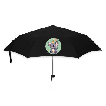 Bande dessinée d’anniversaire Koala - Parapluie standard - noir - Devant