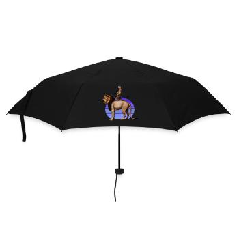 Königlicher Meerkat - Regenschirm (klein) - Schwarz - Vorne