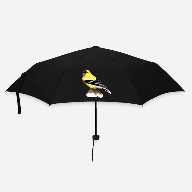 Amerikanischer Stieglitz - Regenschirm (klein) - Schwarz
