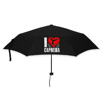 Ich liebe Capoeira - Regenschirm (klein) - Schwarz - Vorne