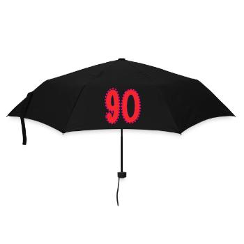 90. 90 YEARS. 90th ANNIVERSARY. 90 YEARS ANNIVERSARY. - Umbrella (small) - black - Front