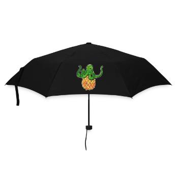 Ananas - Regenschirm (klein) - Schwarz - Vorne