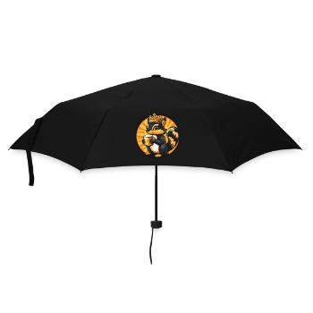 Bande dessinée de bière d’écureuil - Parapluie standard - noir - Devant