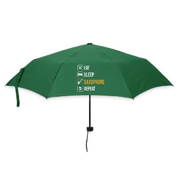 Saxophone Saxophonist - Umbrella (small) - bottlegreen - Front