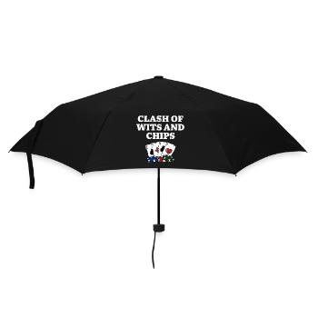 Clash of Wits and Chips Poker Contest Poker - Umbrella (small) - black - Front