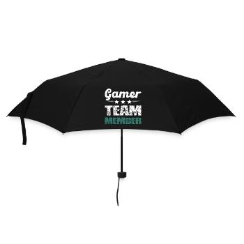 Équipe de joueurs - Parapluie standard - noir - Devant