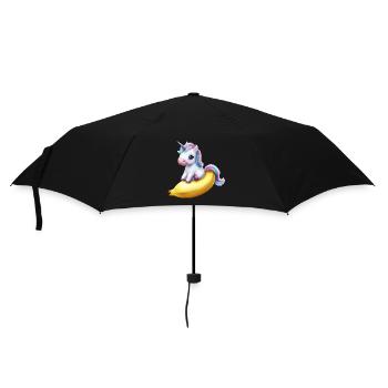 Licorne sur banane - Parapluie standard - noir - Devant
