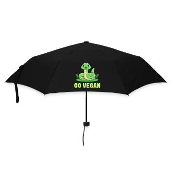 Conception de serpent pour les fiers végétaliens - Parapluie standard - noir - Devant