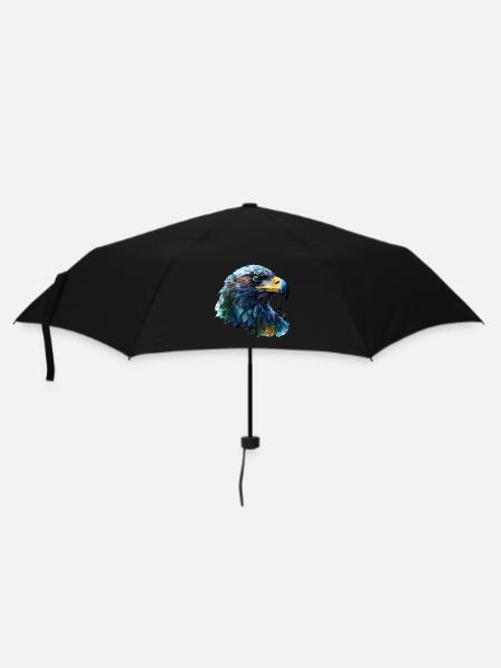 Adler - Regenschirm (klein) - Schwarz