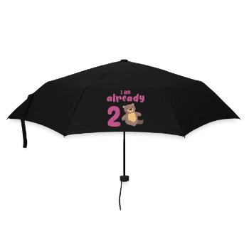 J’ai déjà 2 ans 2ème anniversaire - Parapluie standard - noir - Devant