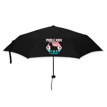 Pibble Mom Retro VIntage Pittie Pitbull Terrier - Parapluie standard - noir - Devant