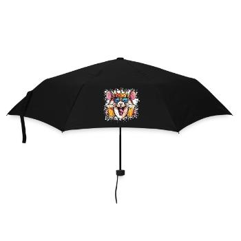 Fête de la bière pour hamster - Parapluie standard - noir - Devant