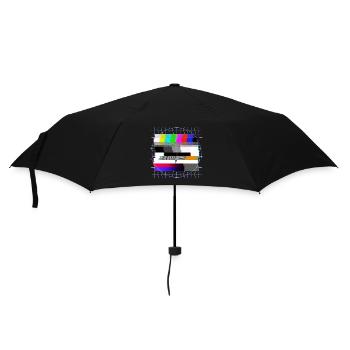 Modèle de test de télévision à tube - déformé - années 80 - Parapluie standard - noir - Devant