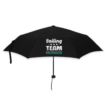 Sailing Team - Regenschirm (klein) - Schwarz - Vorne