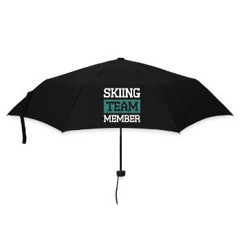 Équipe de ski - Parapluie standard - noir - Devant