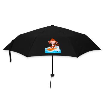 Surfer Monkey - Umbrella (small) - black - Front