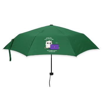 Work Video Chats Design für stolze Pinoys - Regenschirm (klein) - Flaschengrün - Vorne