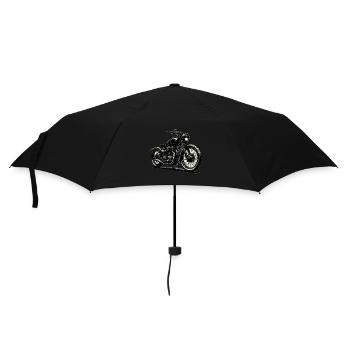 Graphique de moto, Vintage - Parapluie standard - noir - Devant