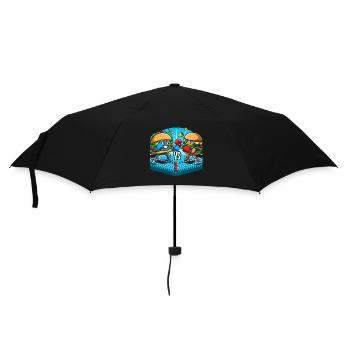 Boxen Hamburger - Regenschirm (klein) - Schwarz - Vorne