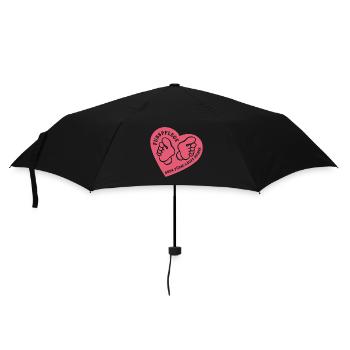 Fußpflege - Ohne Füße läuft nichts - Podologin - Regenschirm (klein) - Schwarz - Vorne