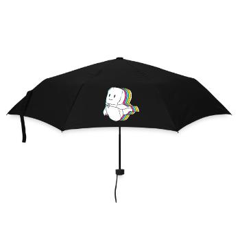 Nuggets de poulet - Parapluie standard - noir - Devant