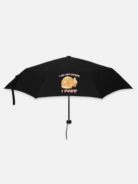Purring Snoring Sleep Saying Cats Gift - Umbrella (small) - black
