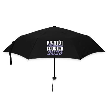 Annonce grossesse. bientôt Maman Février 2023.mama - Parapluie standard - noir - Devant