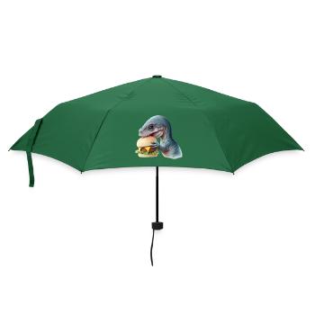 Cheeseburger Dinosauerier - Regenschirm (klein) - Flaschengrün - Vorne