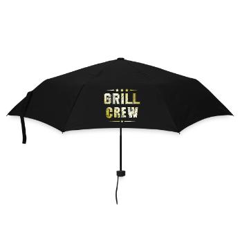 Grill Crew - Regenschirm (klein) - Schwarz - Vorne