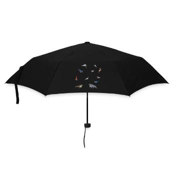 Shrimp Group Pet Design for proud shrimp fans - Umbrella (small) - black - Front