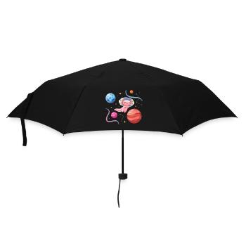Axolotl Astronaut Design for Axolotl Lovers - Umbrella (small) - black - Front