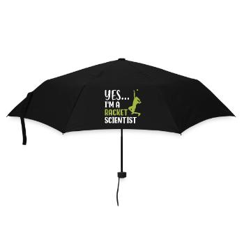 Ja, ich bin ein Racket-Wissenschaftler - Regenschirm (klein) - Schwarz - Vorne