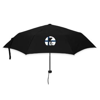 Eishockey Finnland FI Eissport Länderflagge Winter - Regenschirm (klein) - Schwarz - Vorne