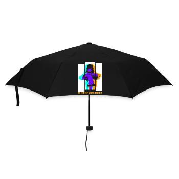 Die mit dem Anime spricht - Regenschirm (klein) - Schwarz - Vorne