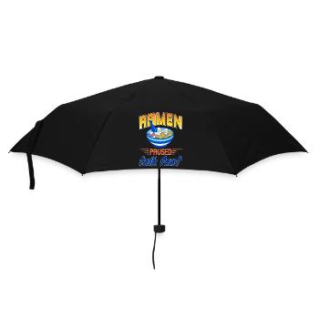 Ramen paused talk fast - Regenschirm (klein) - Schwarz - Vorne