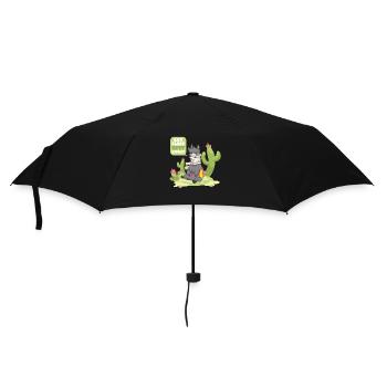 Eat Sleep Spit Repeat Llama Vicuna Guanaco - Umbrella (small) - black - Front