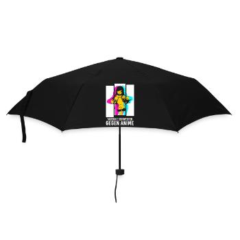 Tausche Schwester gegen Anime - Regenschirm (klein) - Schwarz - Vorne