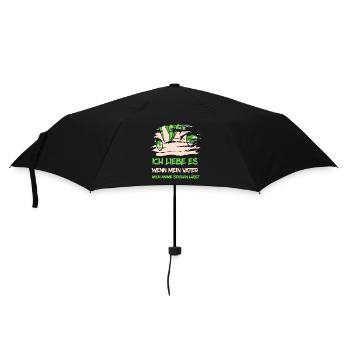 Ich liebe es wenn mein Vater mich Anime - Regenschirm (klein) - Schwarz - Vorne