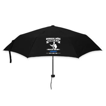 Morgens Müde Abends Blau Anwalt - Regenschirm (klein) - Schwarz - Vorne