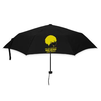 Zum leben brauche ich Anime und Wein - Regenschirm (klein) - Schwarz - Vorne