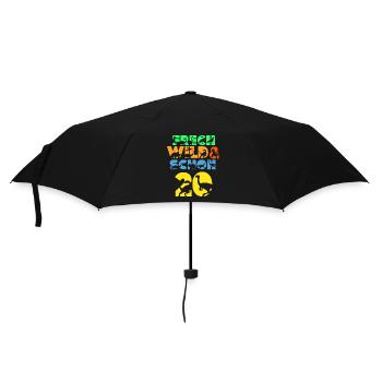 Geschenk 20 Jahre Geburtstag Mann Dinosaurier - Regenschirm (klein) - Schwarz - Vorne