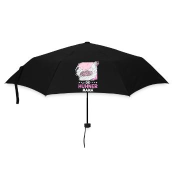 Spruch Bäuerin Huhn Henne Hahn Hühner Mama - Regenschirm (klein) - Schwarz - Vorne